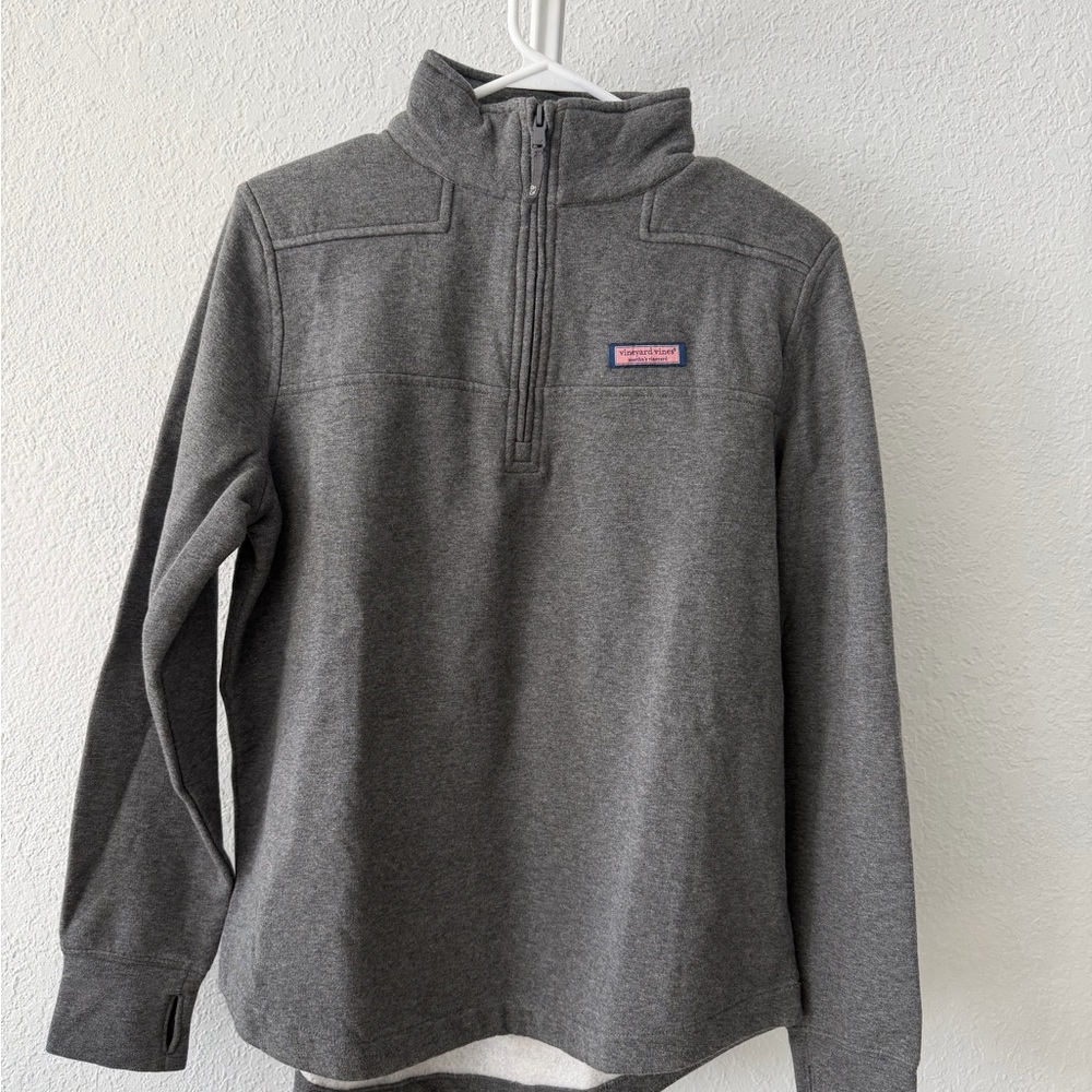Vineyard Vines Charcoal Quarter-Zip Sweatshirt